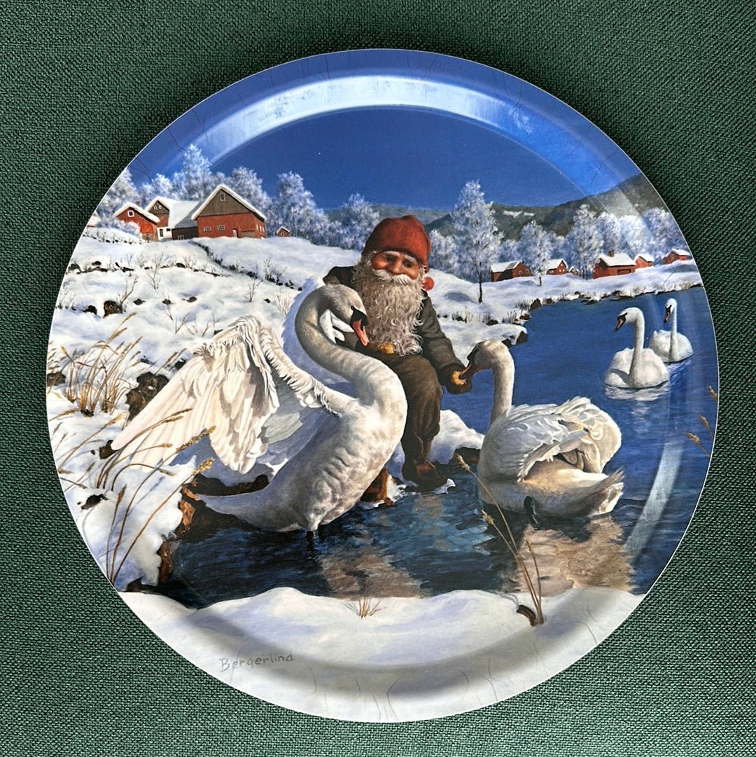 Christmas Round Tray - By Bergerlind