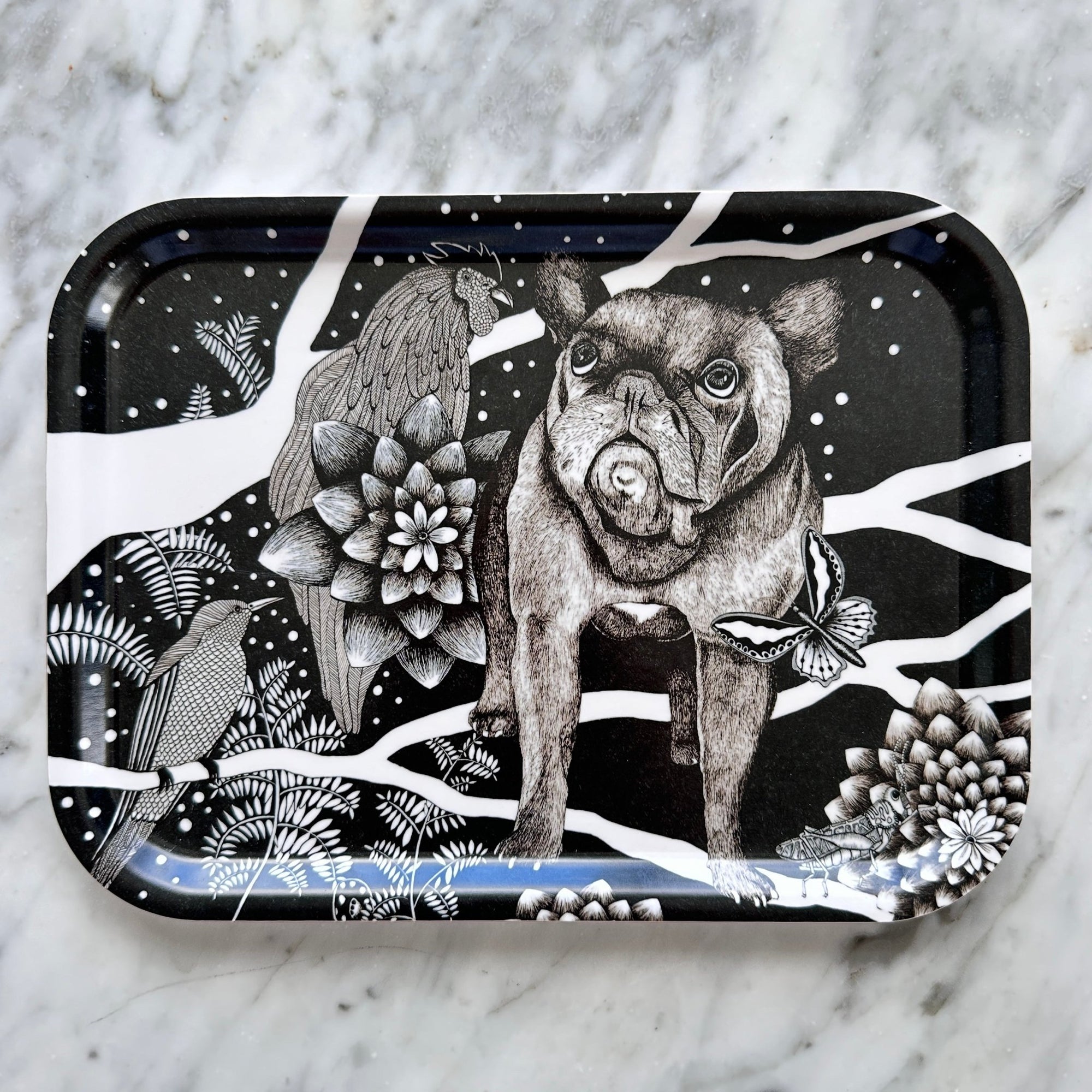 Nadja, French Bulldog Rectangular Tray - By Nadja