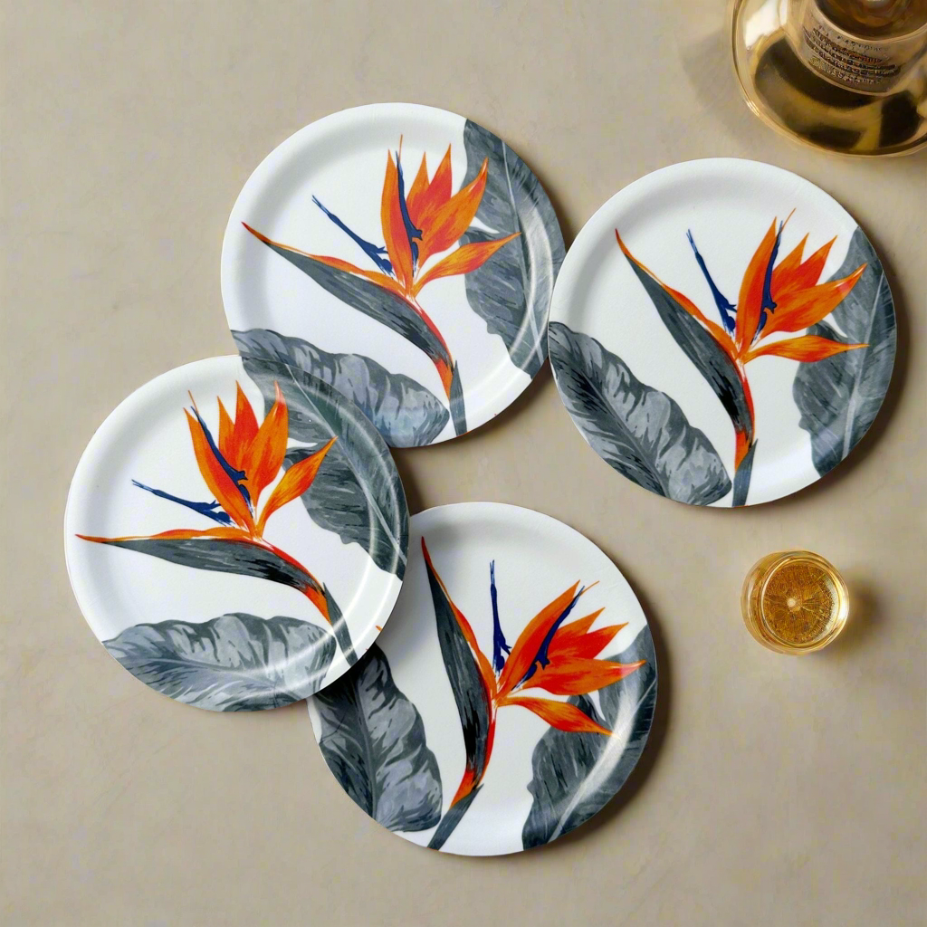 Bird of Paradise Coasters by Ingela Backman | The Tray Shop