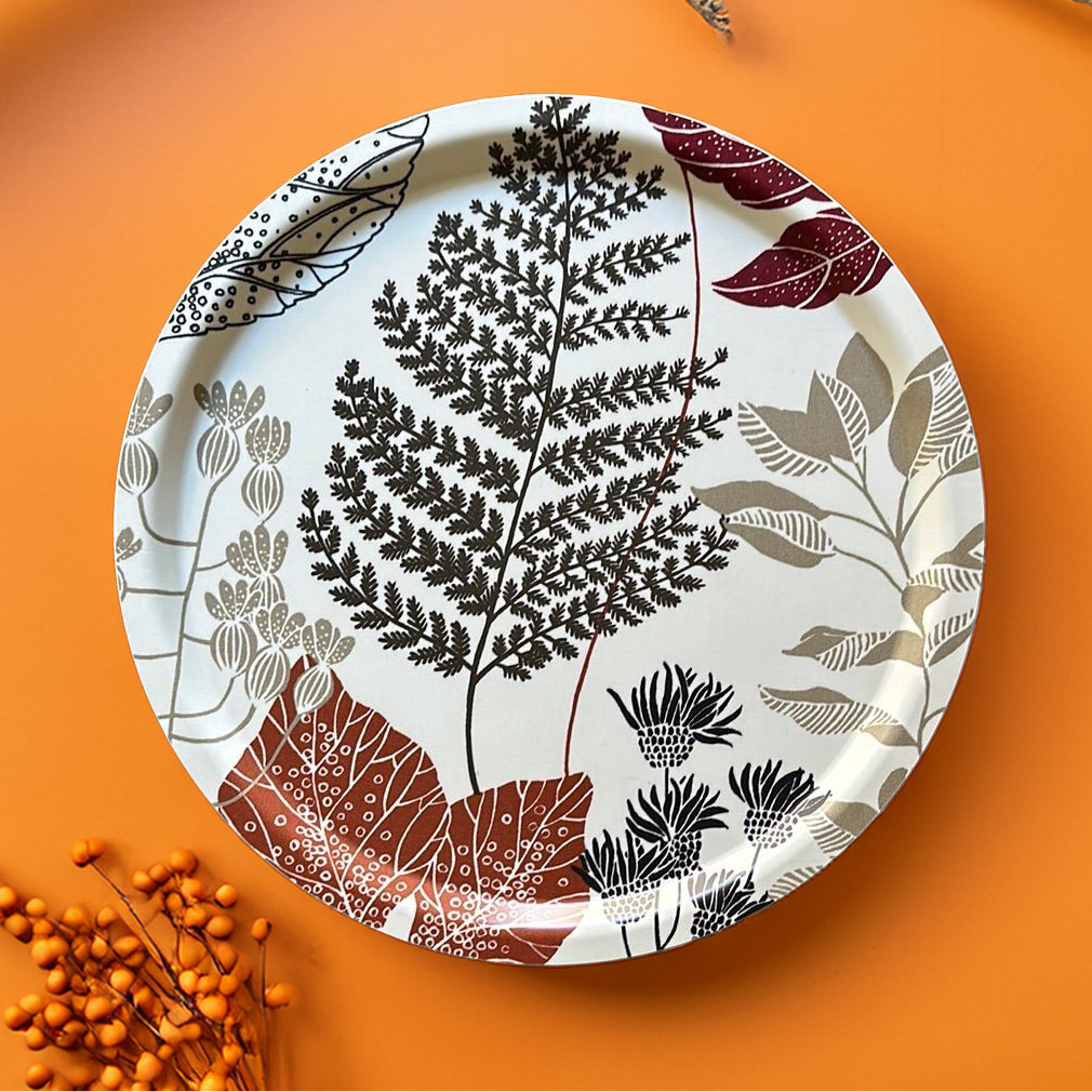 Elin Round Fabric Tray #1