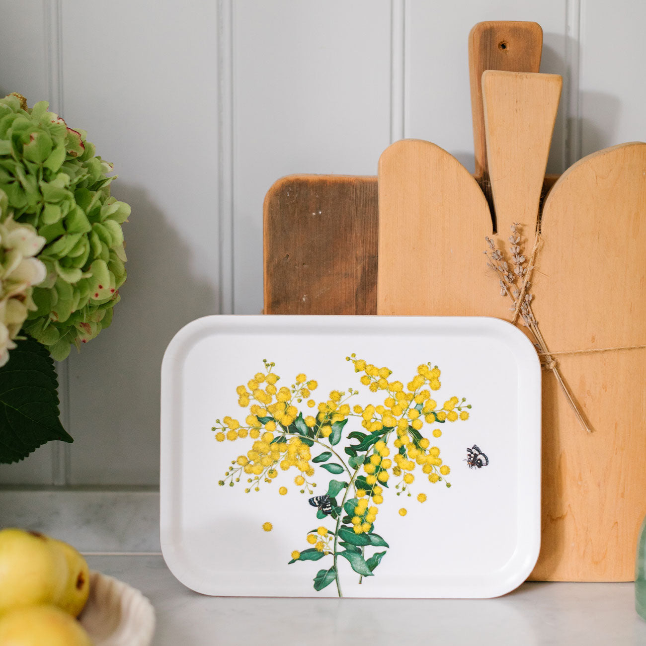 Glowing Wattle Rectangular Tray