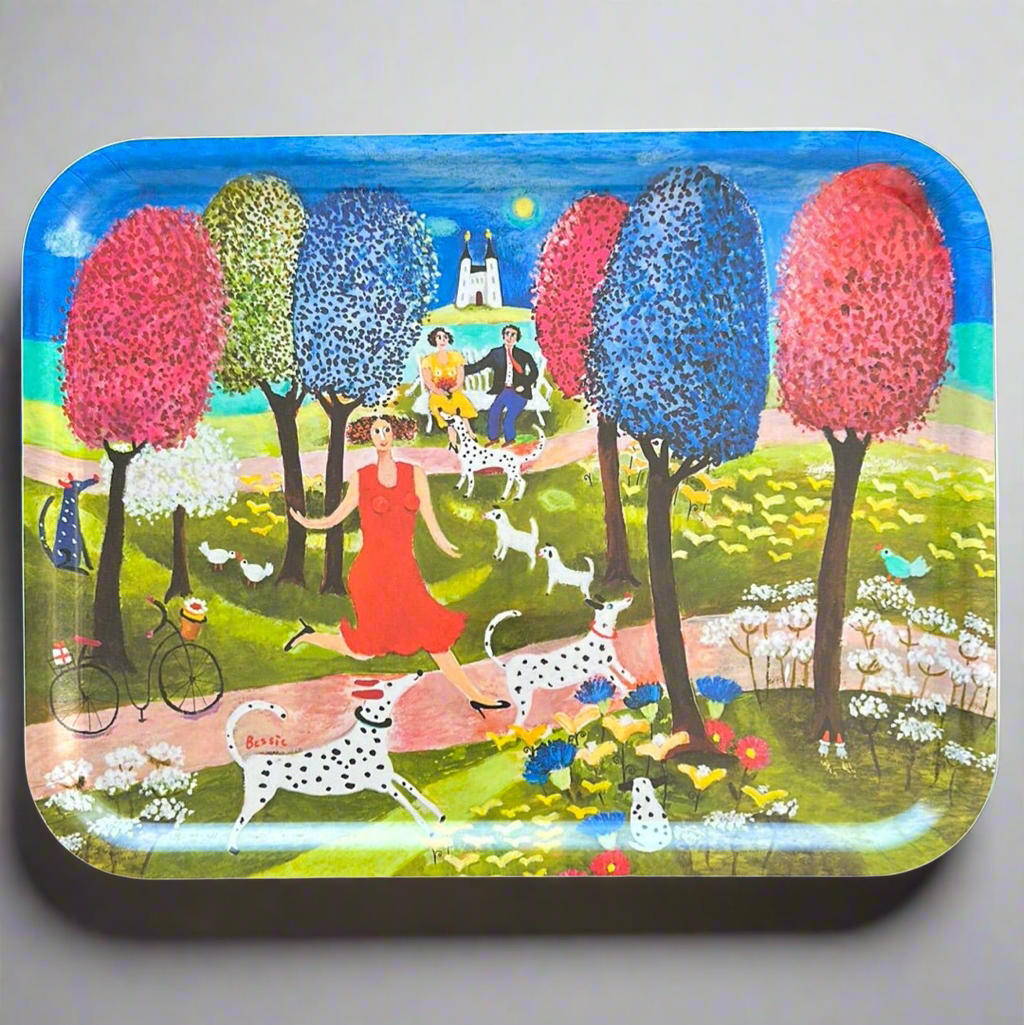 Dog Paradise Rectangular Tray