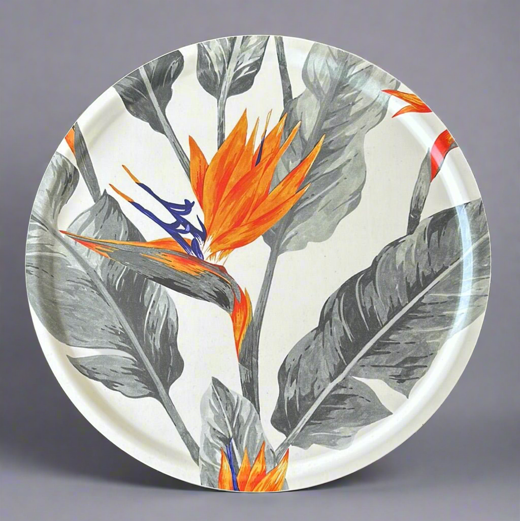 Bird of Paradise Round Fabric Tray 65cm - XL