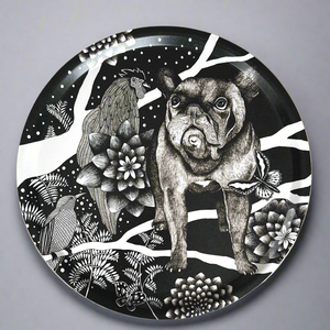 Nadja, French Bulldog Round Tray