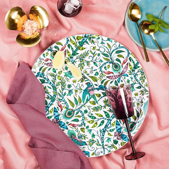 Rousseau Round Tray - Lime