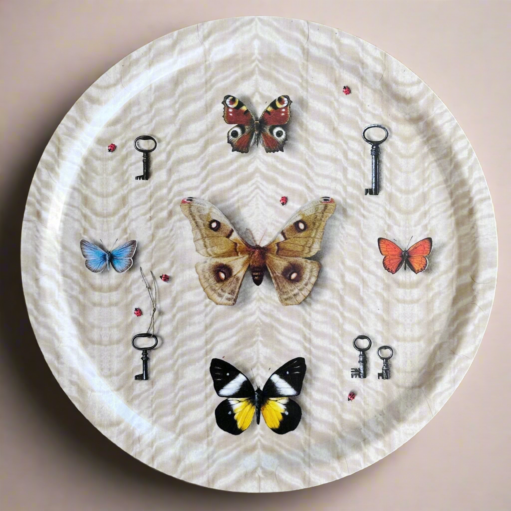 Butterfly Round Tray