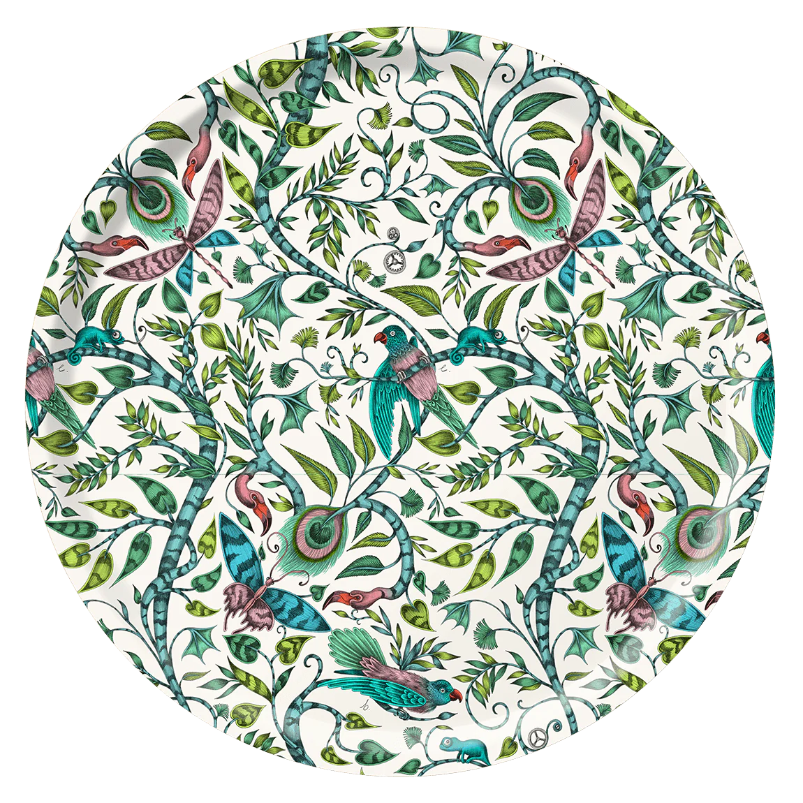 Rousseau Round Tray - Lime