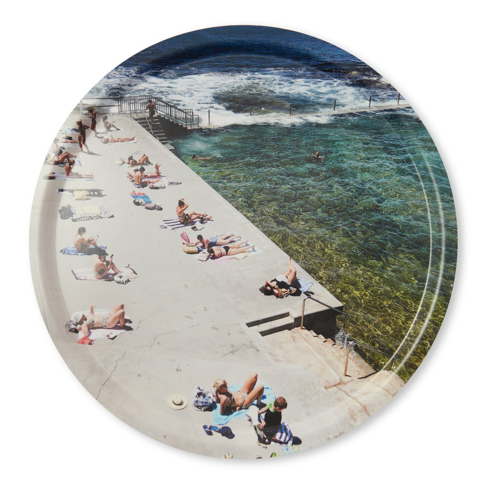 Wylie's Baths Coogee Round Tray