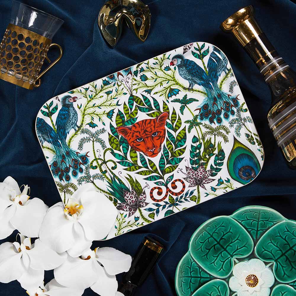 Amazon Rectangular Tray - Green - Emma J Shipley