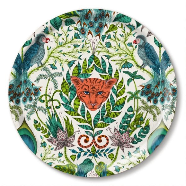 Amazon Round Tray - Green - Emma J Shipley