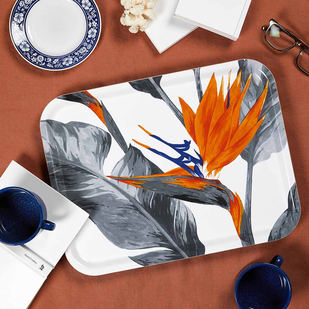 Bird of Paradise Rectangular Tray - By Ingela Backman