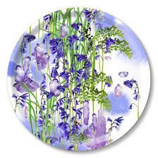 Bluebell Round Tray - Michael Angove