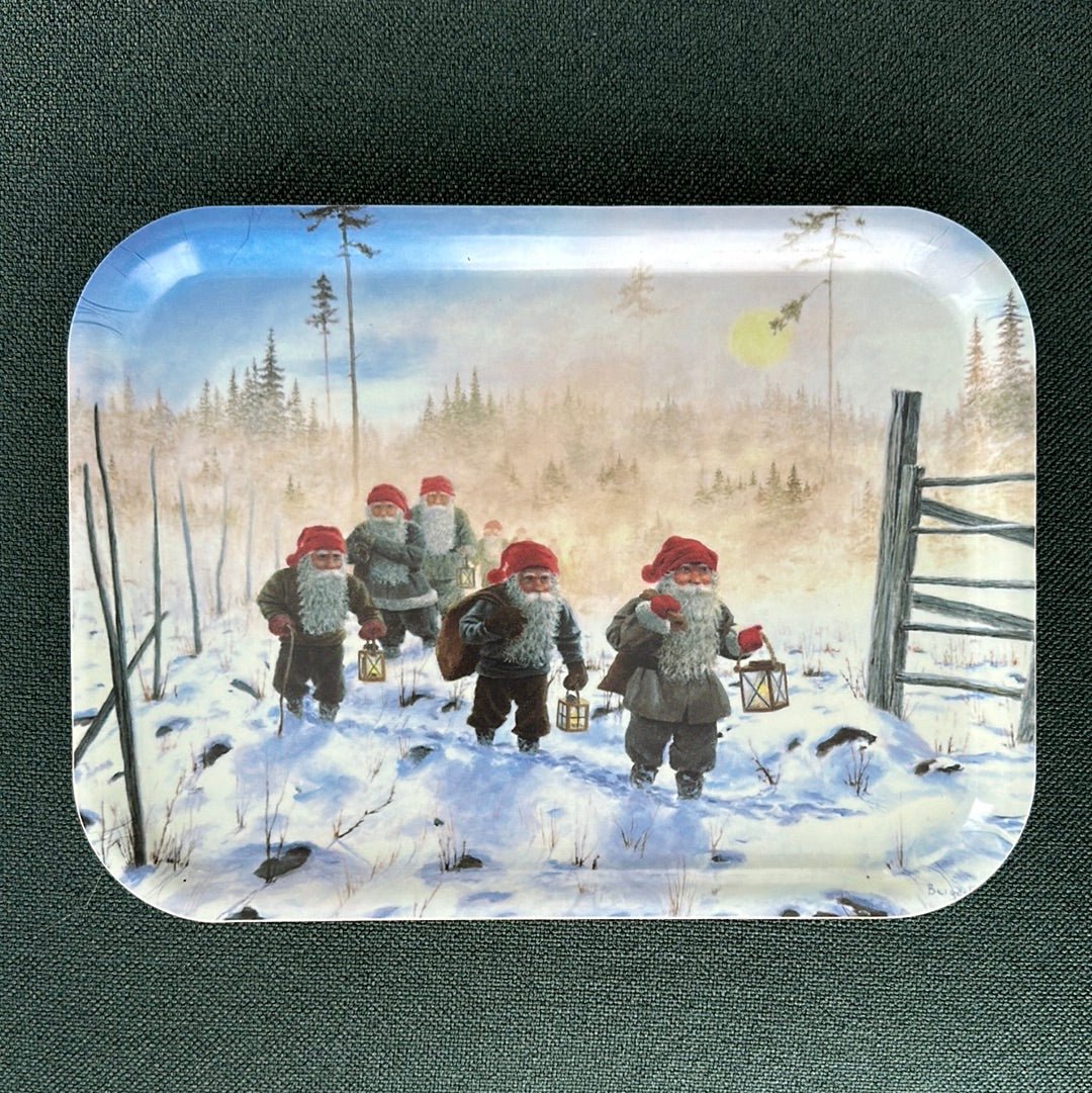 Christmas Rectangular Tray, Walk - By Bergerlind