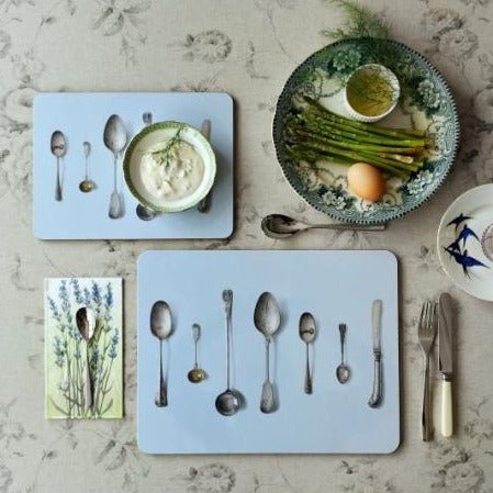 Cutlery Placemat - Blue - Michael Angove