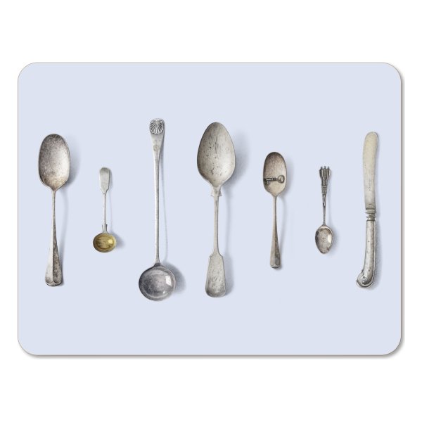 Cutlery Placemat - Blue - Michael Angove