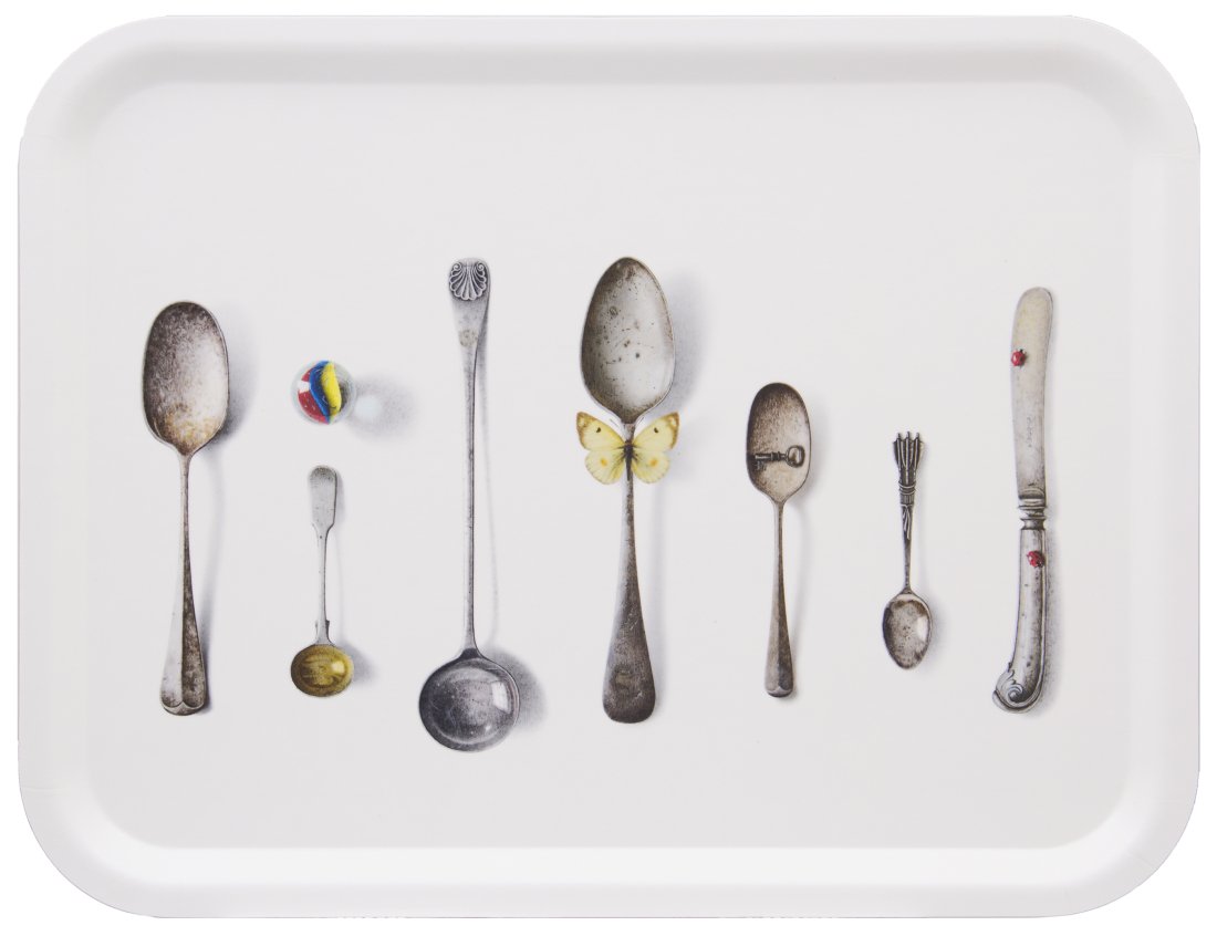 Cutlery Rectangular Tray - White - Michael Angove