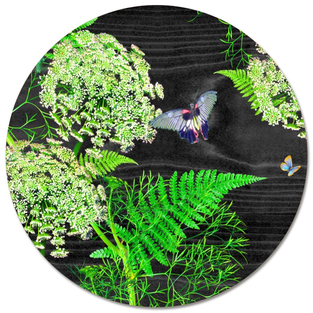 Dill Round Placemat - Black - Michael Angove