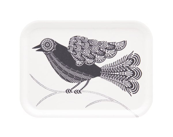 Doves Rectangular Tray - White - Asta Barrington