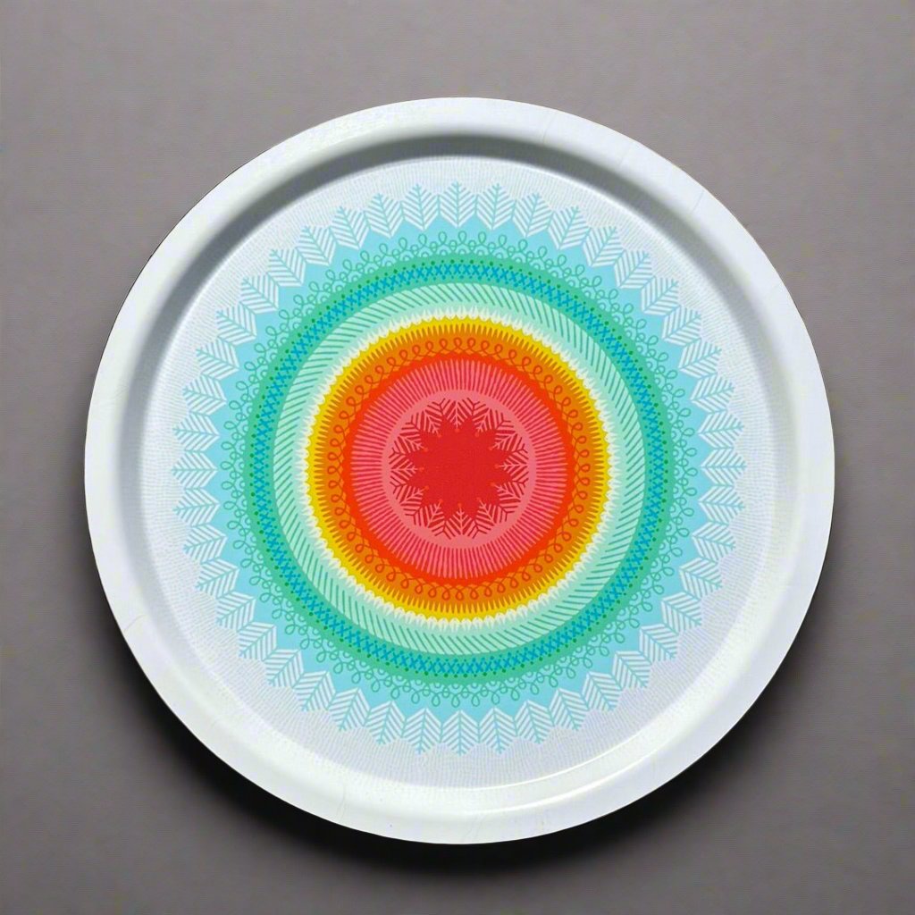 Fiesta Round Tray - White - Asta Barrington