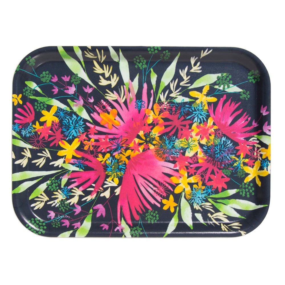 Flowers Rectangular Tray - By Kevin Brackley