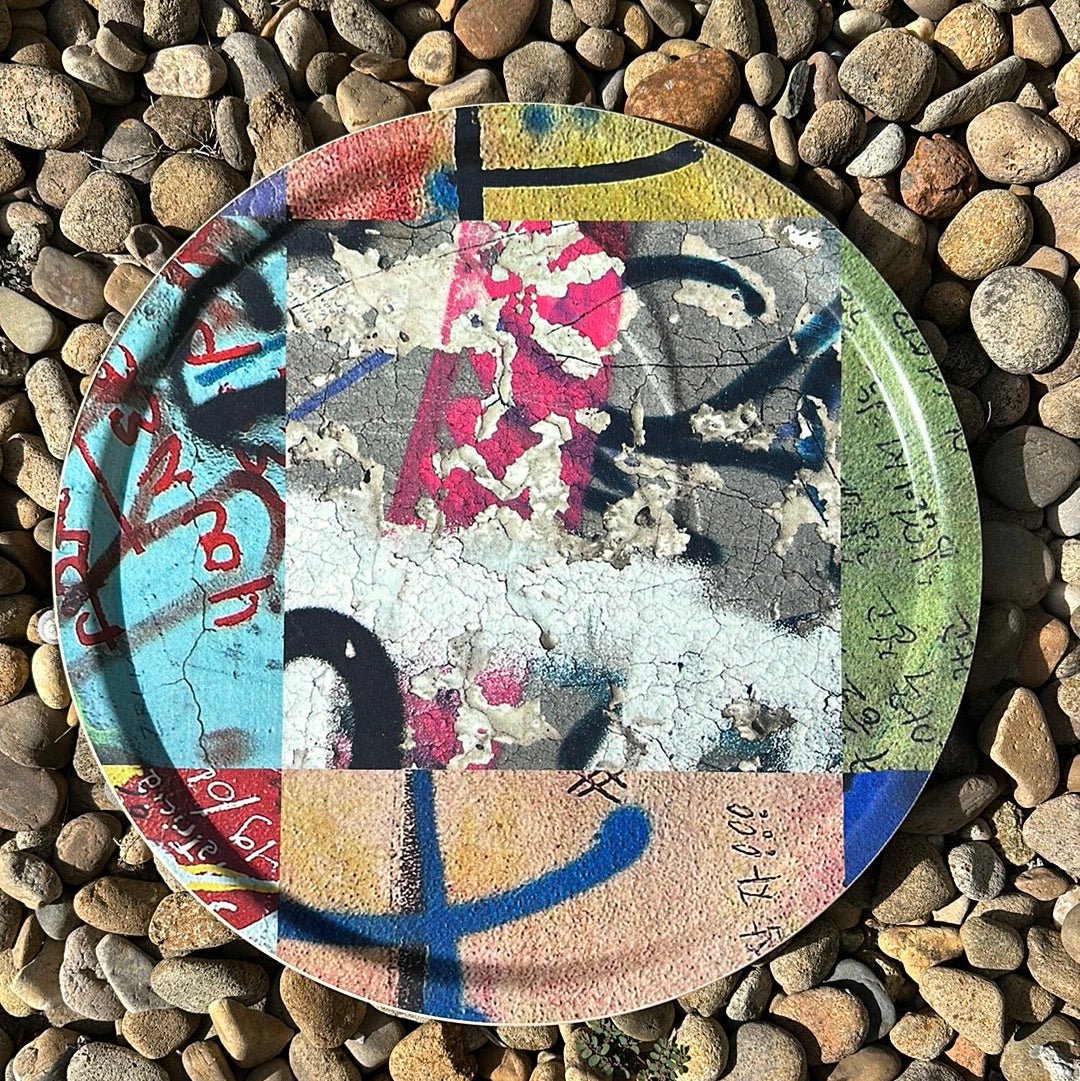 Graffiti Round Fabric Tray - By Matilda Olsson