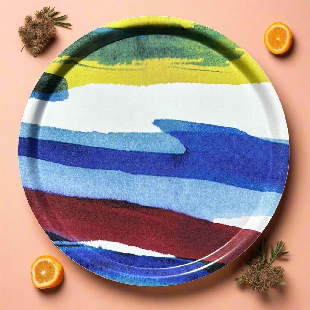 Landskap Round Fabric Tray - By Liina Bloom