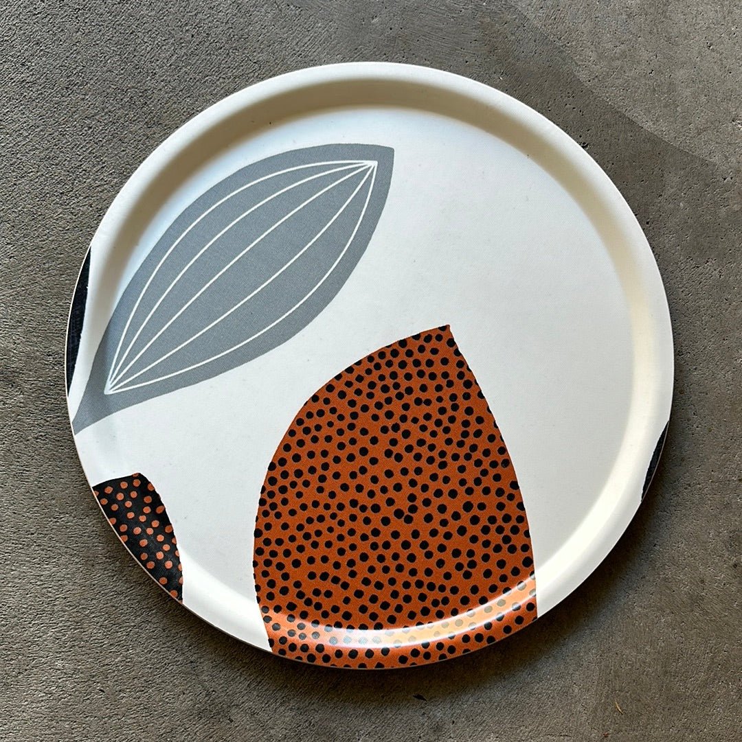 Leafs Round Fabric Tray - By Björk-Forth