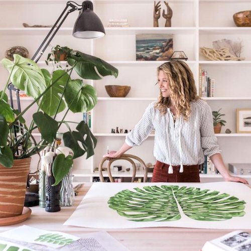 monstera coaster Monstera Coaster Set by Jenny K | Living Pattern | Botanical, Food-Safe, Dishwasher-Proof