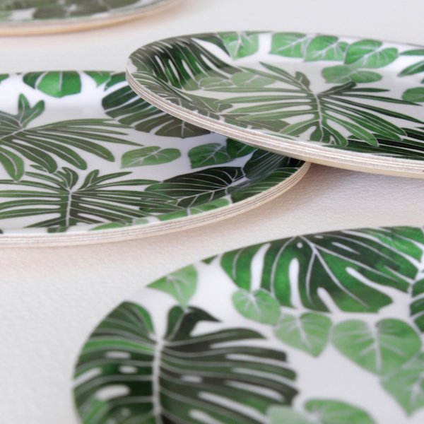 Monstera Coaster Set - By Living Pattern