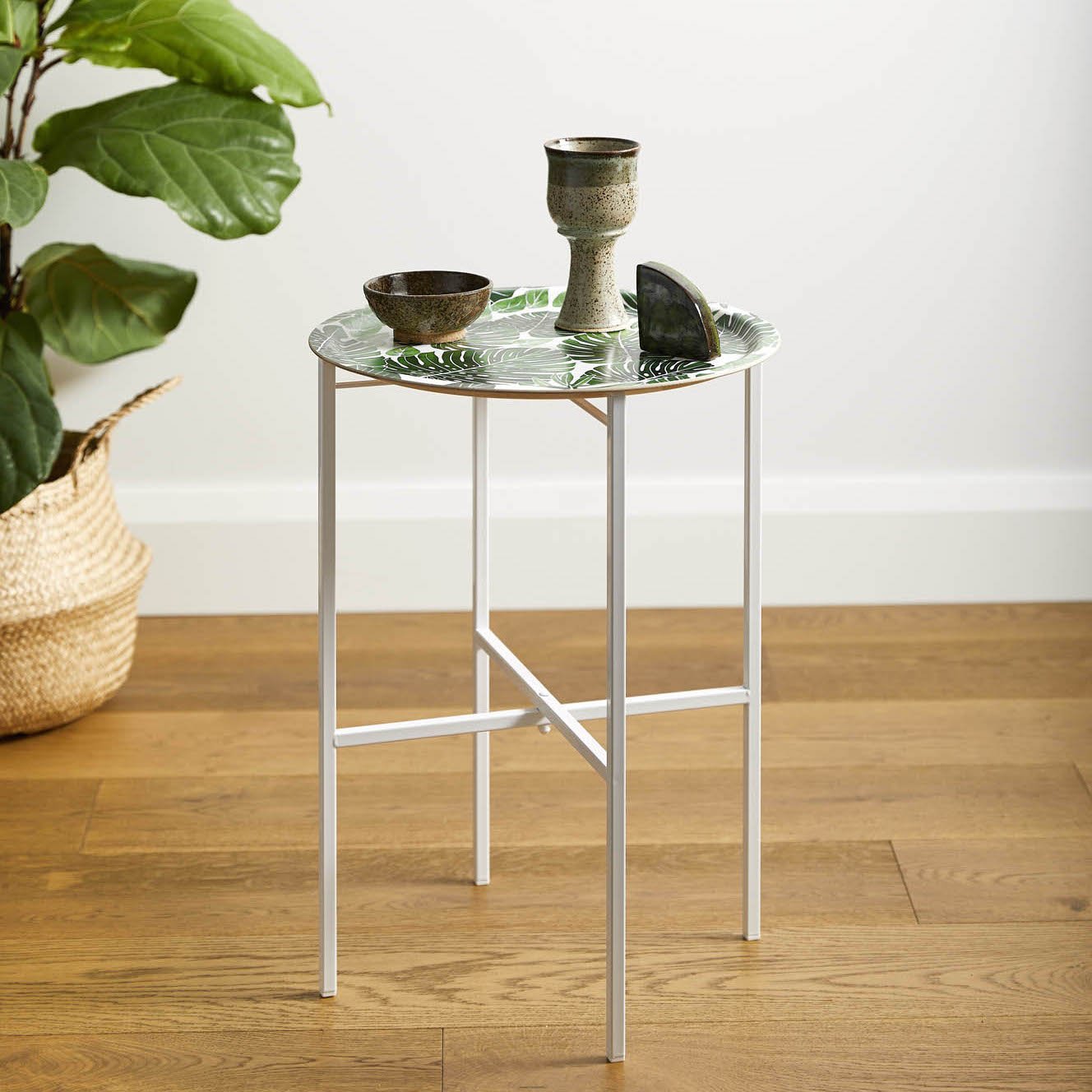 Monstera Side Table - By Living Pattern