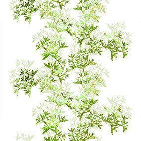 MORGONBLOMMA, GREEN - FABRIC TRAY ⌀46 - By Pinja Laine