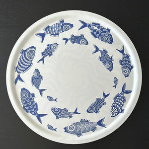 Shoal of Fish Round Tray 65cm - XL - Asta Barrington