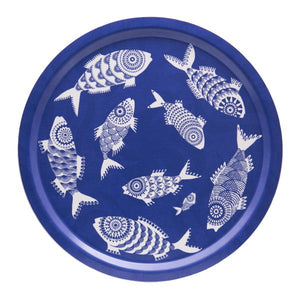 Tray with fish pattern 
