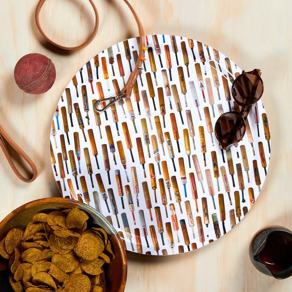 Birchwood tray featuring circket bats Sporting Nation