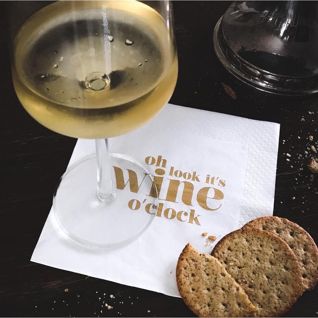 Wine O'Clock Serviettes