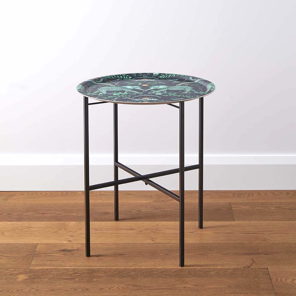 Zambezi Elephant Tray Table - Teal - Emma J Shipley